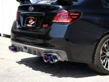 Load image into Gallery viewer, aFe Subaru WRX/STi 15-21 H4-2.0/2.5L Takeda 3in to 2-1/2in Stnlss Cat-Back Exhaust w/ Blue Flame Tip
