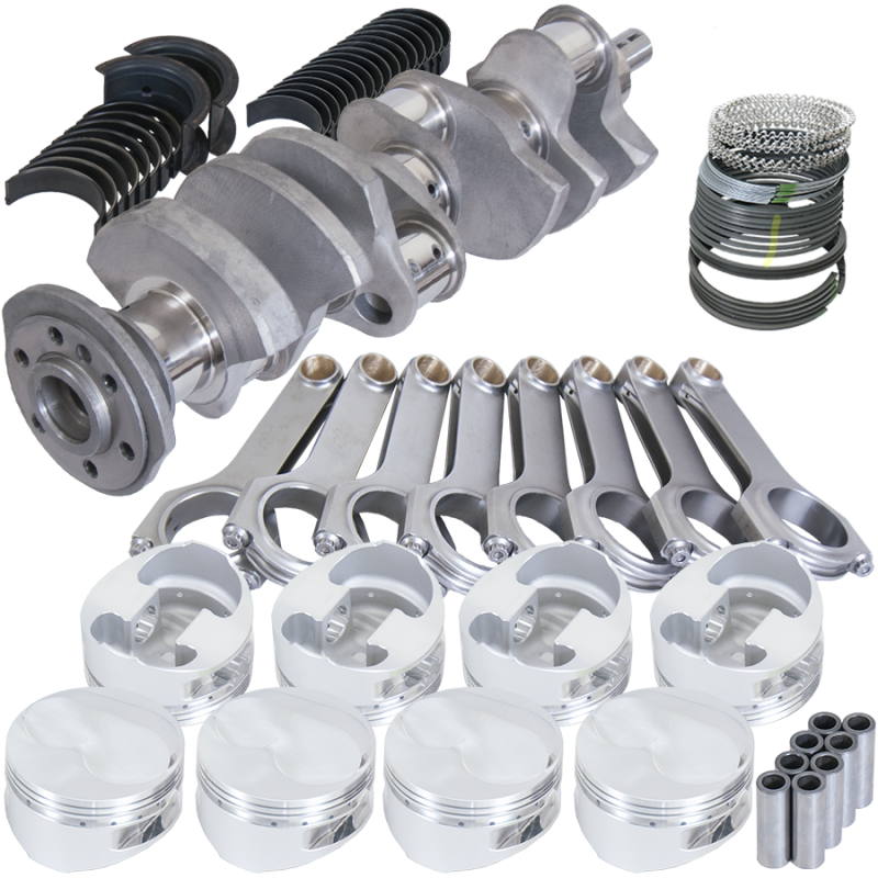 Eagle Chevy 400 3.875in Crank 6.000in H-Beam Stroker Rods -10.8cc 4.125in Pistons Rotating Assembly