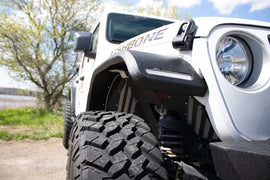 Fishbone Offroad 2018+ Jeep JL & 2020+ JT 7in Turn Signal & Side Marker Lights and Brackets