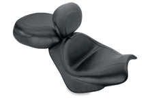 Load image into Gallery viewer, Mustang 02-08 Honda VTX1800 Retro, S, T Wide Touring 2PC Seat w/ Driver Backrest - Black