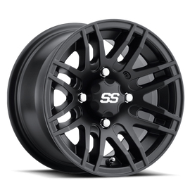 ITP SS 316 14x7 / 4x137 BP / 5+2 Offset Matte Black Wheel