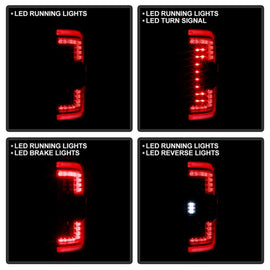 Spyder 21-23 Ford F150 (Factory Halogen) Light Bar LED Tail Lights - Black (ALT-YD-FF15021HAL-BK)