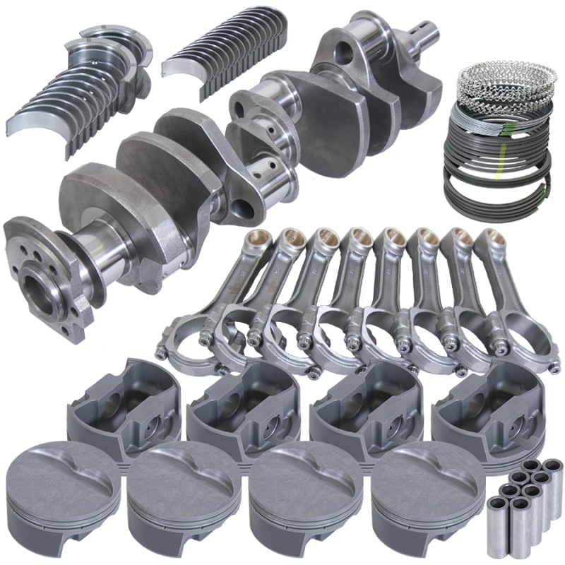 Eagle Chevy 350 3.750in Crank 6.000in I-Beam Rods -5cc Flat Top 4.060in Pistons Rotating Assembly