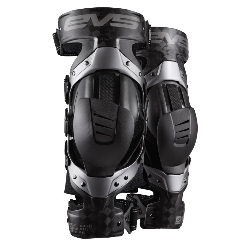 EVS Axis Pro Knee Brace Pair Black/Grey - XL