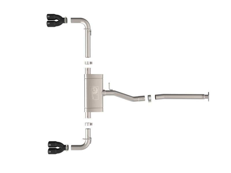 aFe 22-25 Lexus NX250 2.5L SS-304 Cat-Back Exhaust w/ Black Tips