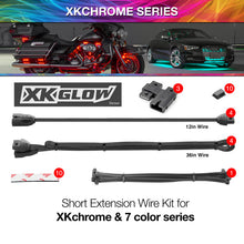 Load image into Gallery viewer, XK Glow Extension Wire Kit for XKchrome &amp; 7 Color Series for Motorcycle