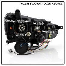 Load image into Gallery viewer, Spyder 08-17 Mitsubishi Lancer EVO 10 Projector Headlights - Black (PRO-YD-ML08V2SI-SEQ-BK)