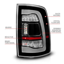 Load image into Gallery viewer, ANZO 09-18 Dodge Ram 1500 Sequential LED Taillights Black