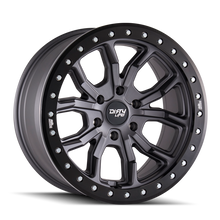 Load image into Gallery viewer, Dirty Life 9303 DT-1 17x9/5x127 BP/-38mm Offset/78.1mm Hub Matte Gunmetal Wheel - Beadlock