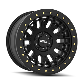 Dirty Life DT-3 17X9 5x127 -38 Offset - Satin Black w/ Simulated Beadlock