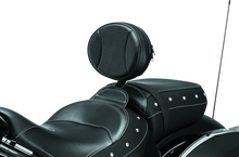 Load image into Gallery viewer, Kuryakyn Plug-N-Go Driver Backrest 14-Up Indian Black Pad, Chrome