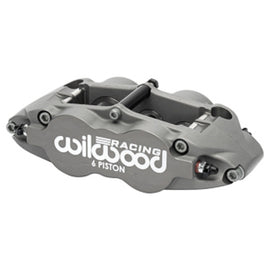 Wilwood Caliper Forged Narrow Superlite 6R L/H 1.62in/1.12in/1.12in Pistons .38in Rotor - Anodized