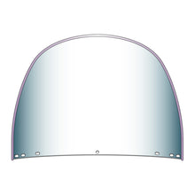 Load image into Gallery viewer, National Cycle Heritage Standard Top Rounded Replacement Beaded Windshield 5 Bolt - Clear