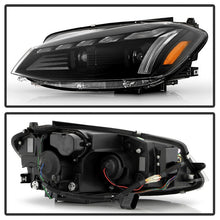Load image into Gallery viewer, Spyder 18-21 VW Golf MK7.5 Projector Headlights - Black (PRO-YD-VG18SI-SBGR-BK)