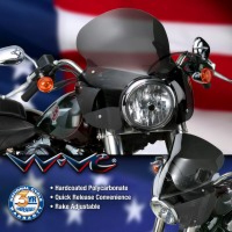 National Cycle 86-17 Harley Davidson FLS Softail Wave Windshield-Dark Tint