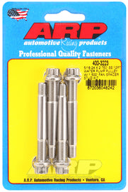 ARP 5/16-24 X 2.750 SS 12pt water pump pulley w/ 1.500in fan spacer stud kit