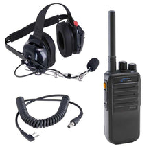 Load image into Gallery viewer, Rugged Radios Crew Chief - H42 Spotter Headset and Rugged Handheld Radio Package - Blue