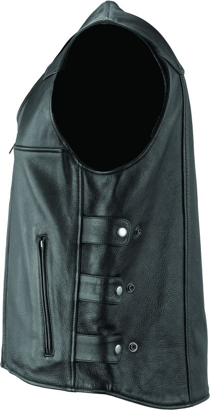 Kuryakyn Leather By River Road Plains Leather Vest Black - Small