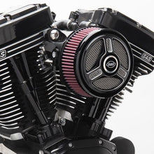 Load image into Gallery viewer, S&amp;S Cycle 2017+ M8 Models w/ Stock Throttle Body Stealth Air Cleaner Kit w/ Tri-Spoke Cover