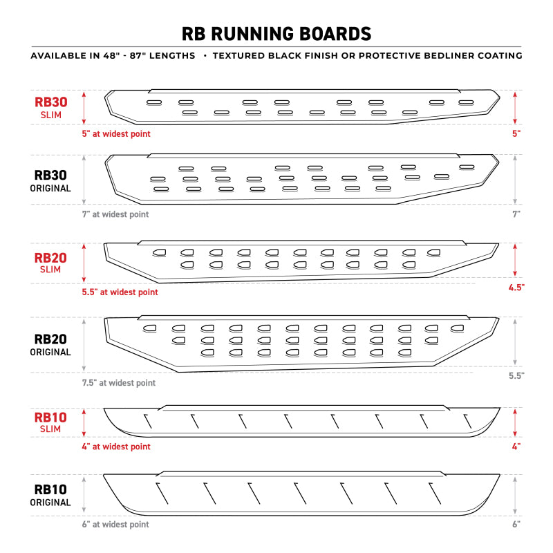 Go Rhino 22-24 Toyota Tundra RB30 Complete Kit RB30 Running board + Brackets