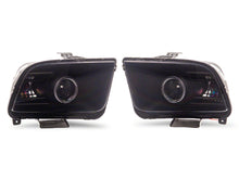 Load image into Gallery viewer, Raxiom 05-09 Ford Mustang w/ Factory Halogen LED Halo Headlights- Blk Housing (Smoked Lens)