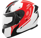 THH Helmets T810S Hayate Pearl White/Red - 2XL