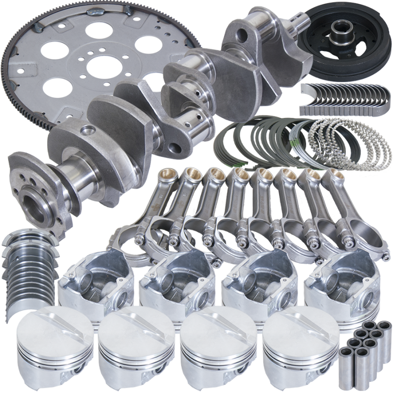 Eagle Chevy 350 3.750in Crank 5.700in I-Beam Rods -7cc Flat Top 4.000in Pistons Balanced Assembly