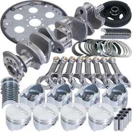 Eagle Chevy 350 3.750in Crank 5.700in I-Beam Rods -7cc Flat Top 4.060in Pistons Balanced Assembly