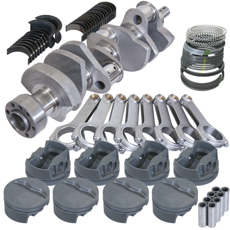 Eagle Chevy LT1 350 1Pc 3.875in Crank 6.000in H-Beam Stroker Rods 4.040in Pistons Rotating Assembly