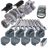 Eagle Chevy LT1 350 1Pc 3.875in Crank 6.000in H-Beam Stroker Rods 4.040in Pistons Rotating Assembly