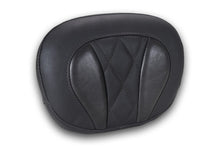 Load image into Gallery viewer, Mustang Deluxe Diamond Touring Sissy Bar Pad Black w/Black Thread
