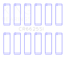 King Engine Bearings Chevrolet 262 (Size +0.50mm) Connecting Rod Bearing Set
