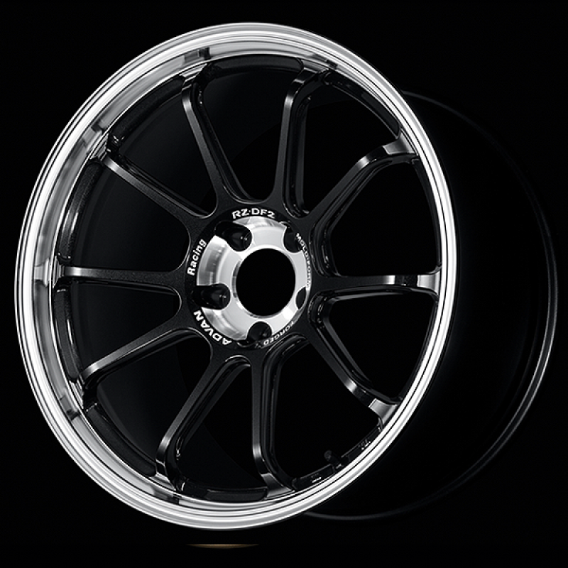 Advan RZ-DF2 20x9.0 / +40 Offset / 5x114.3 / 73mm Bore / Diamond Cut and Racing Titanium Black