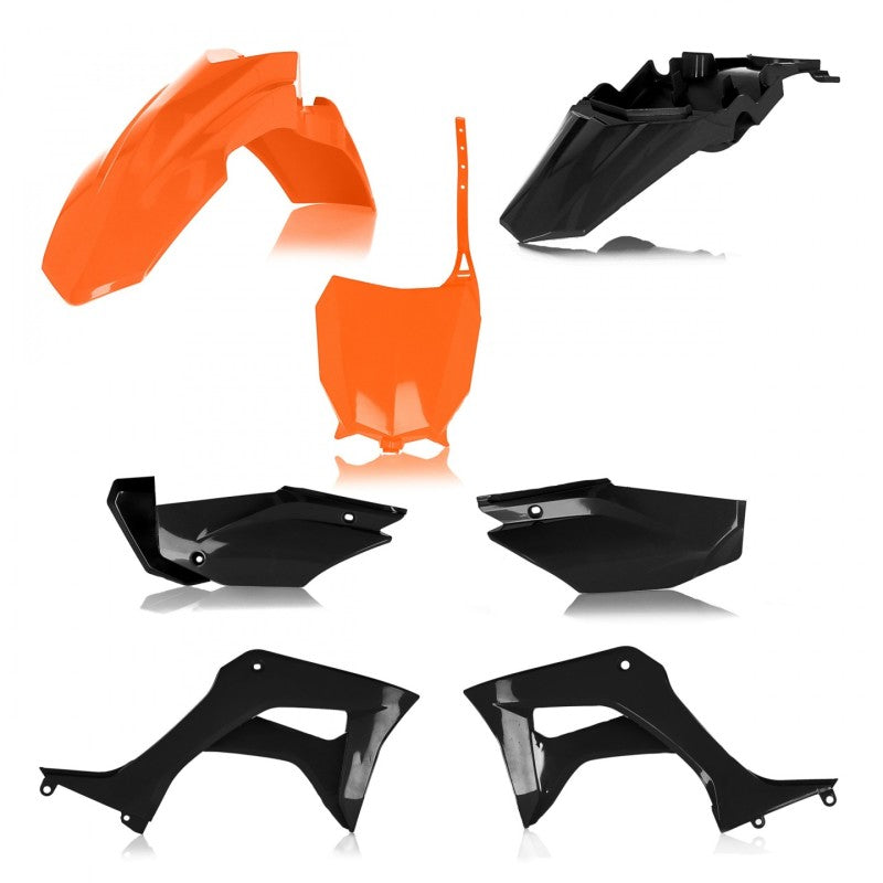 Acerbis 19+ Honda CRF110F Full Plastic Kit - Orange/Black