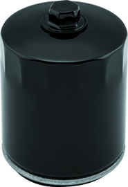 Twin Power Twin Cam and M8 Black Oil Filter With Nut Replaces H-D 63798-99 with Backflow Valve