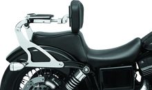 Load image into Gallery viewer, Kuryakyn Fixed Mounts Multi-Purpose Driver &amp; Passenger Backrest 06-17 Dyna Models Chrome