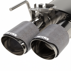 Kooks 18-24 Ford Mustang GT 5.0 3in. Valved Touring Cat-Back Exhaust - Carbon Tips