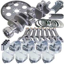 Eagle Chevy 350 1Pc 3.750in Crank 5.700in I-Beam Rods 4.060in Pistons 168 Tooth FP Balanced Assembly