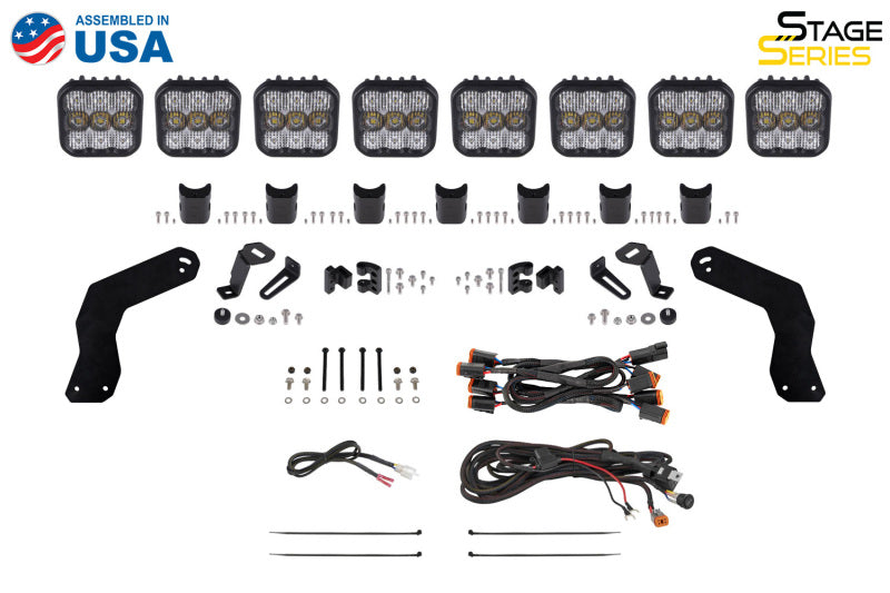 Diode Dynamics 17-24 Can-Am Maverick X3 Stage Series Roof Bracket Kit