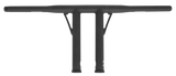 Burly Brand Folsom Bar 10in - Matte Black