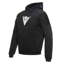 Dainese Daemon-X Safety Hoodie Full Zip Black/Black/White Size - 56