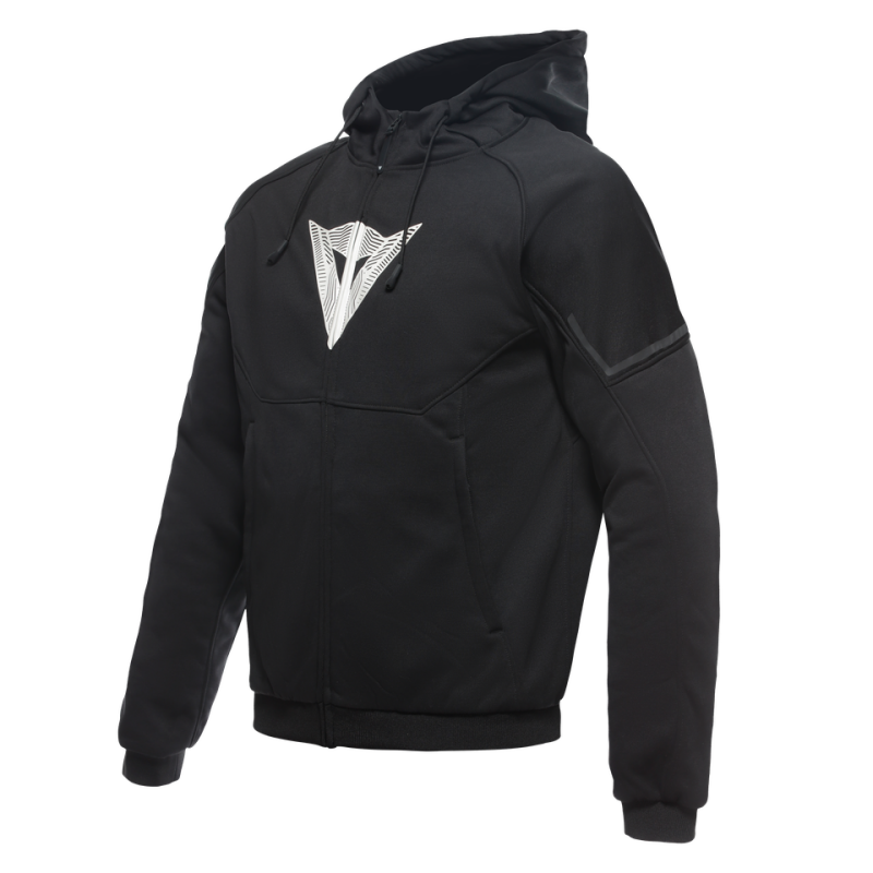 Dainese Daemon-X Safety Hoodie Full Zip Black/Black/White Size - 60