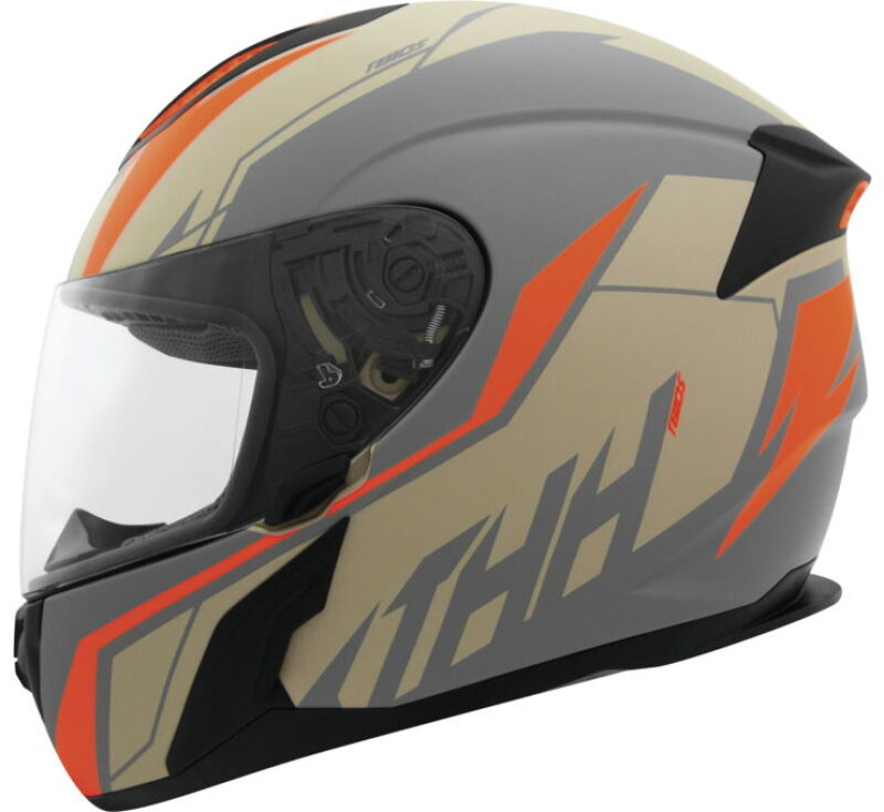THH Helmets T810S Turbo Gray/Orange - Large