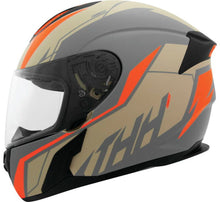 Load image into Gallery viewer, THH Helmets T810S Turbo Gray/Orange - Large