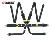 Load image into Gallery viewer, Cusco Universal 6 Point 3in Shoulder 3in Lap (HANS) w/Eyebolts (7/16-20UNF) FIA Racing Harness- BLK