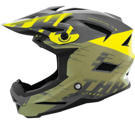 THH Helmets T-42 BMX Xtreme  Khaki/Yellow - XL