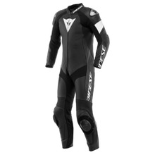 Load image into Gallery viewer, Dainese Tosa 1PC Leather Suit Perforated Black/Black/White Size - 46
