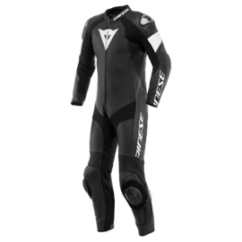 Dainese Tosa 1PC Leather Suit Perforated Black/Black/White Size - 46