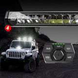 XK Glow SAR360 Light Bar Kit Emergency Search and Rescue Light System (2)52In (2)36In