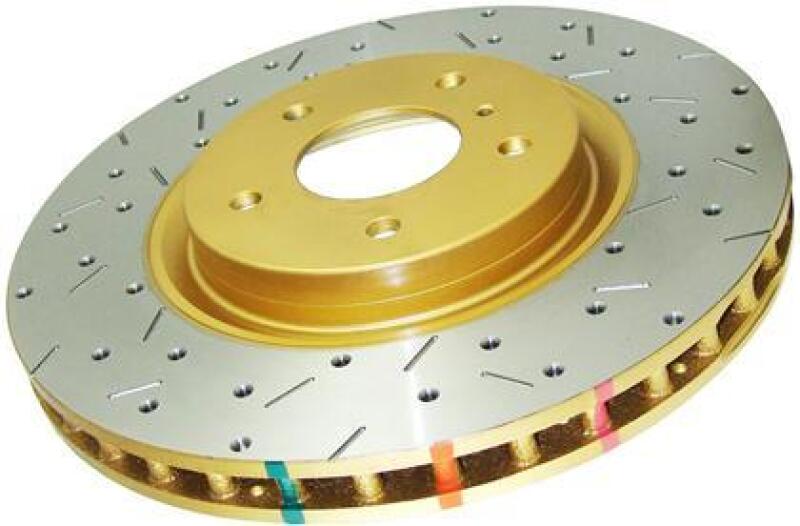 DBA 2012+ Jeep Grand Cherokee 4000 Series Cross Drilled & Dimpled Rear Rotor